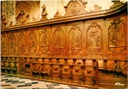 Saint-Hubert - "Intérieur de la Basilique. Stalles - Vie de Saint Hubert" - Koorgestoelte met reliëfs uit het leven van Sint-Hubertus