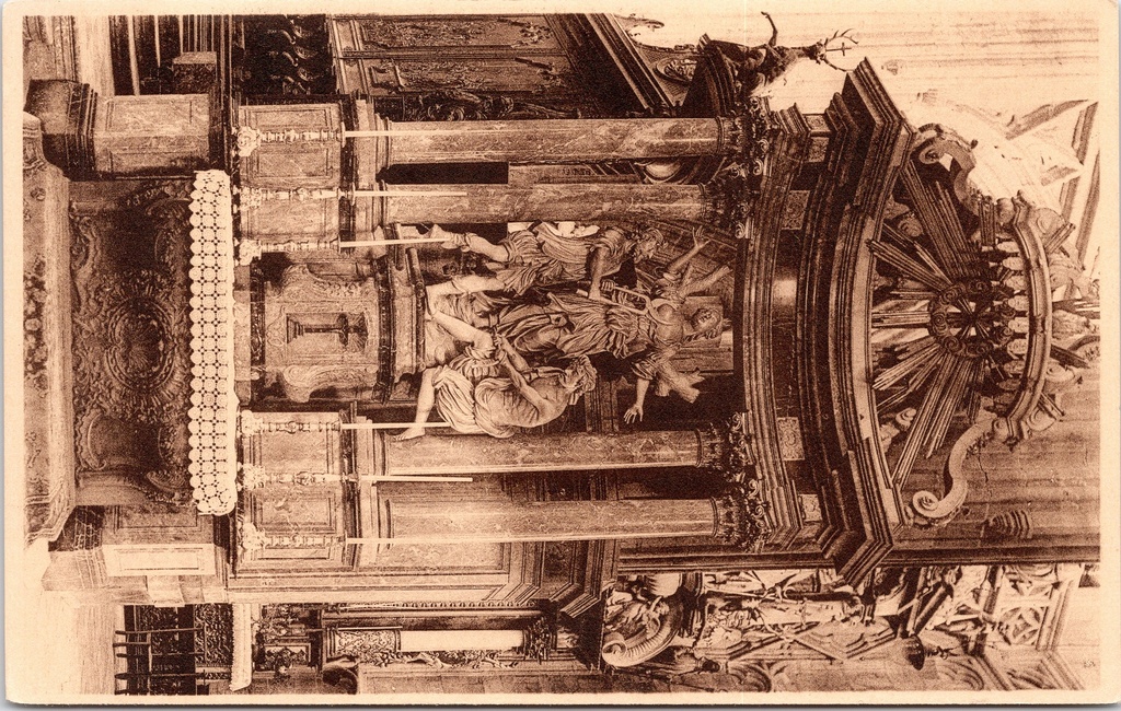 [saint-hubert1651] Saint-Hubert - "Autel latéral de Ste Agathe Martyre" - Zijaltaar van de Heilige Agatha Martelares, 18e eeuw, Basiliek van Saint-Hubert