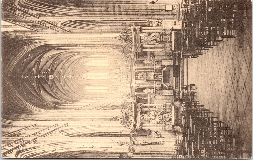 [saint-hubert1673] Saint-Hubert - "Intérieur de l'Eglise" - Interieur van de basiliek