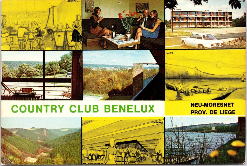 Plombières - "Country Club Benelux" - Vakantieresort in Neu-Moresnet met hotel, bar, terras en meer