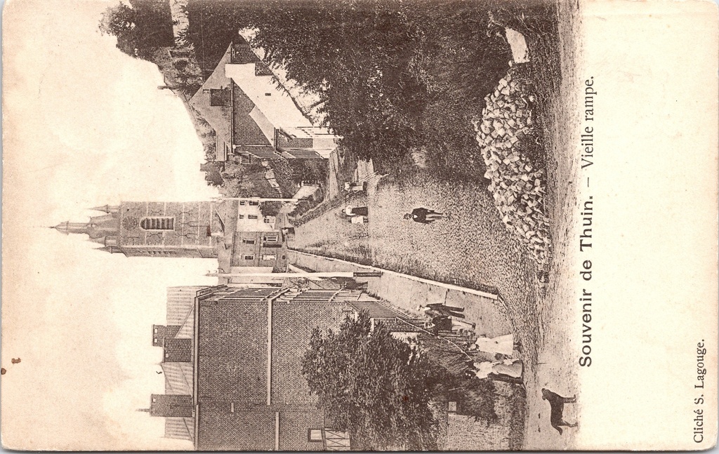 [B1857] Thuin - "Vieille rampe" - De oude helling in Thuin
