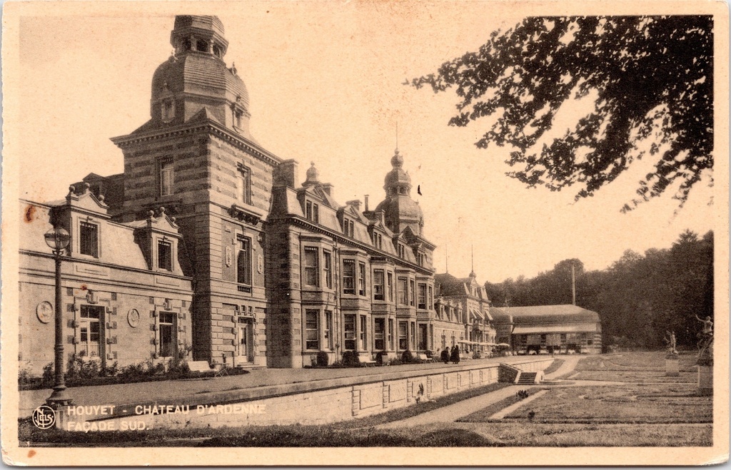 [C1901] Houyet - "CHATEAU D'ARDENNE - FAÇADE SUD" - Zuidgevel van het Château d'Ardenne