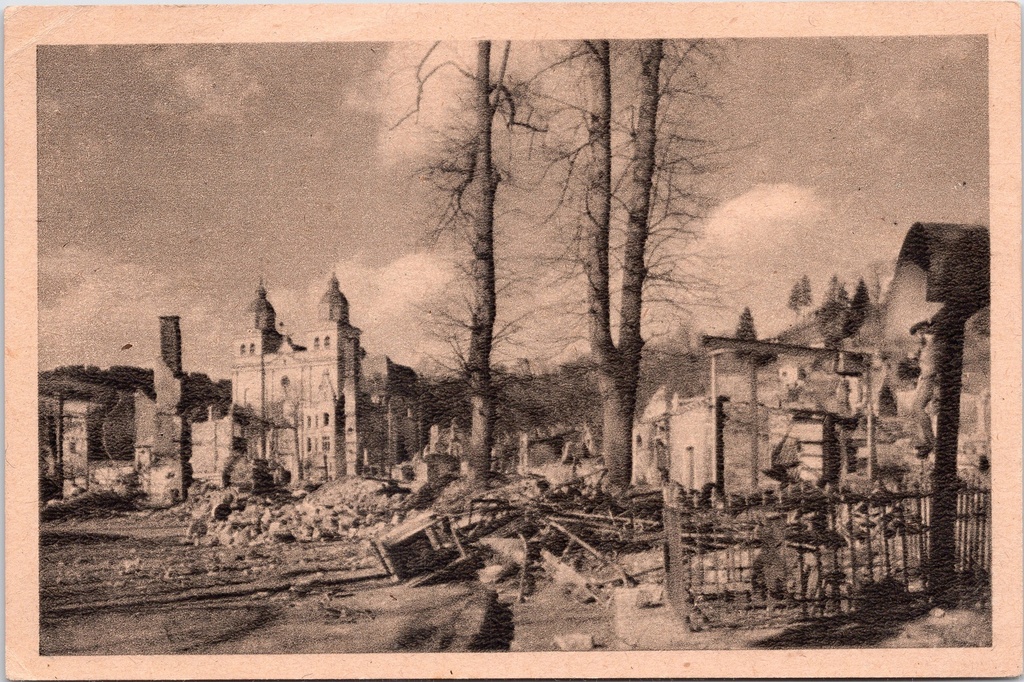 [D1737] Malmedy - "MALMEDY" - Stadsruïnes na Tweede Wereldoorlog bombardement