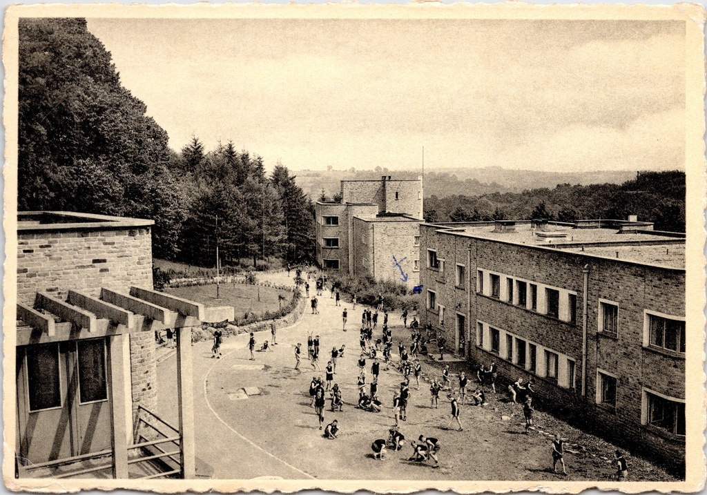[F1835] Esneux - "Ecole Primaire de PRO JUVENTUTE-ESNEUX" - Vue des bâtiments - Luchtplaats lagere school