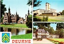 Antwerpen - "DEURNE" - Drieluik met kasteel, gemeentehuis en paviljoen