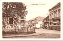 Brakel - "Nederbrakel. — Veemarkt" - Veemarktplein met oorlogsmonument en bus