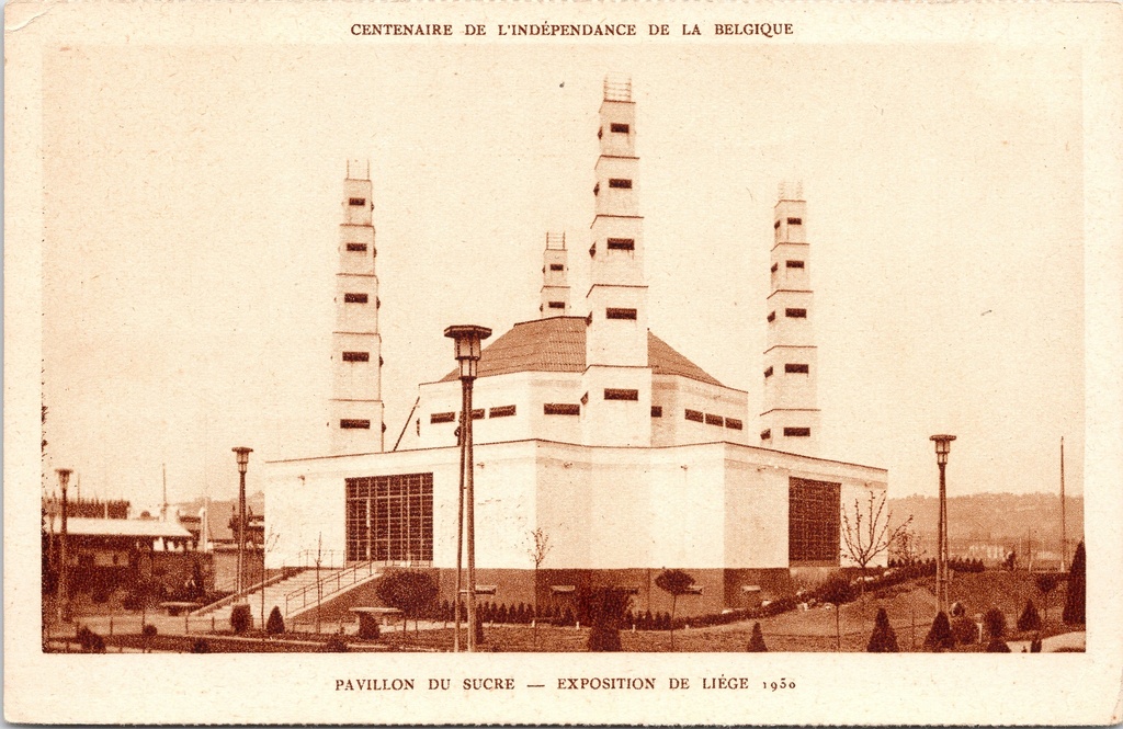 [G1853] Luik - "Pavillon du Sucre — Exposition de Liège 1930" - Suikerpaviljon op de Internationale Tentoonstelling van Luik 1930