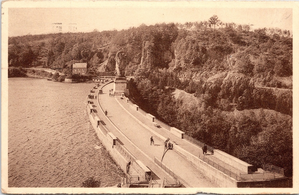 [G1875] Jalhay - "La Gileppe - LE BARRAGE. Vue générale." - Algemeen zicht op de Gileppe-dam