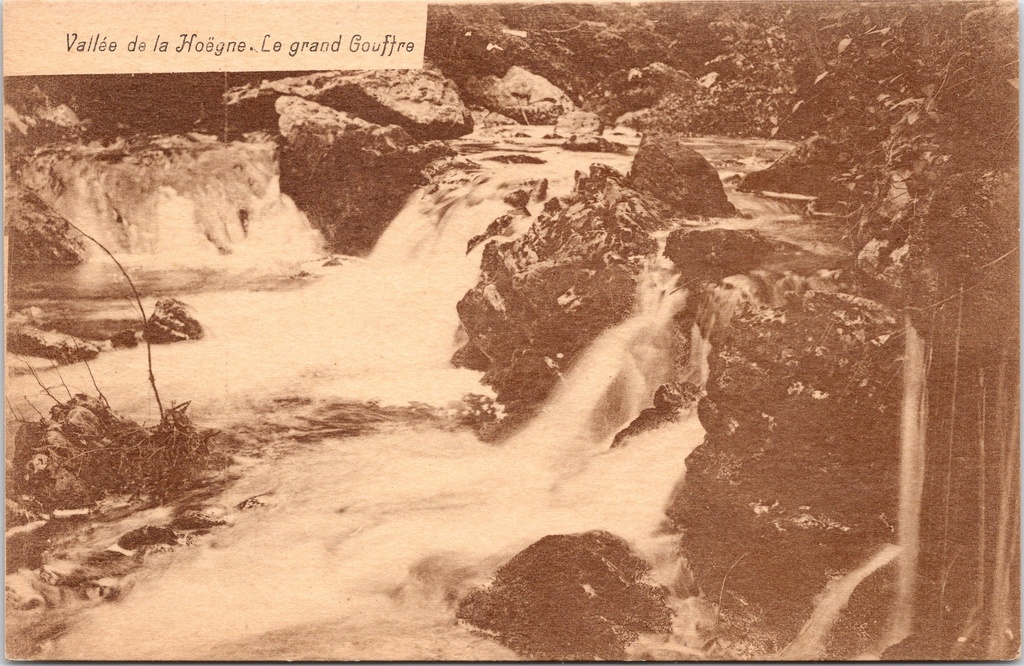 Jalhay - "Vallée de la Hoëgne. Le grand Gouffre" - De grote stroomversnelling in het dal van de Hoëgne