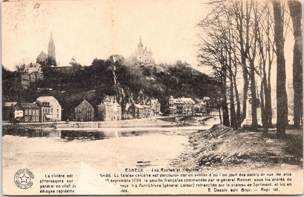 [G1893] Esneux - "Les Roches et l'Ourthe" - De rotsen en de Ourthe rivier