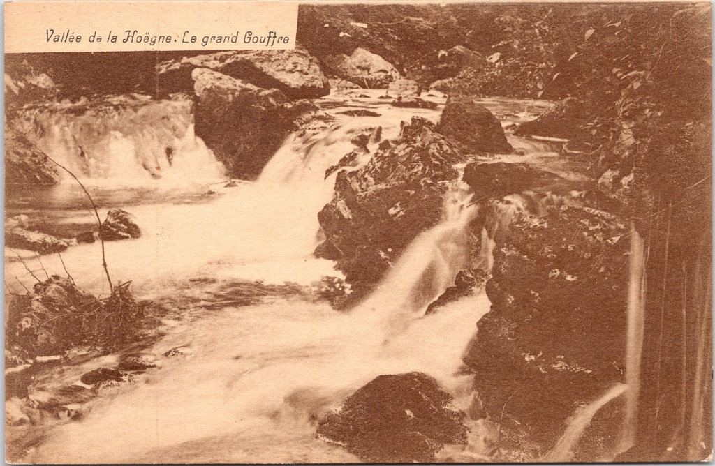[G1897] Jalhay - "Vallée de la Hoëgne. Le grand Gouffre" - Grote waterval in de Hoëgnedal