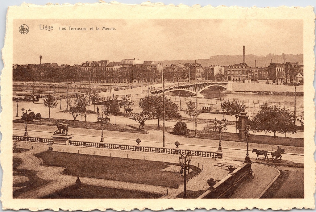 Liège - "Les Terrasses et la Meuse" - De terrassen langs de Maas