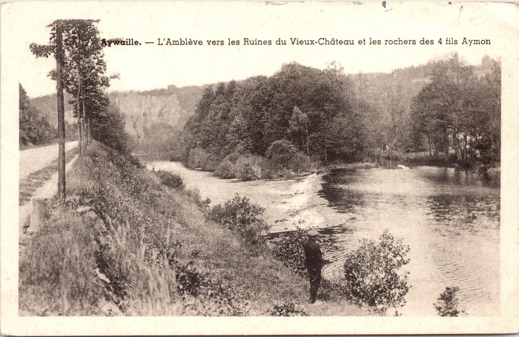 [H1993] Aywaille - "L'Amblève vers les Ruines du Vieux-Château et les rochers des 4 fils Aymon" - De Amblève richting de ruïnes van het Oude Kasteel en de rotsen van de 4 zonen Aymon