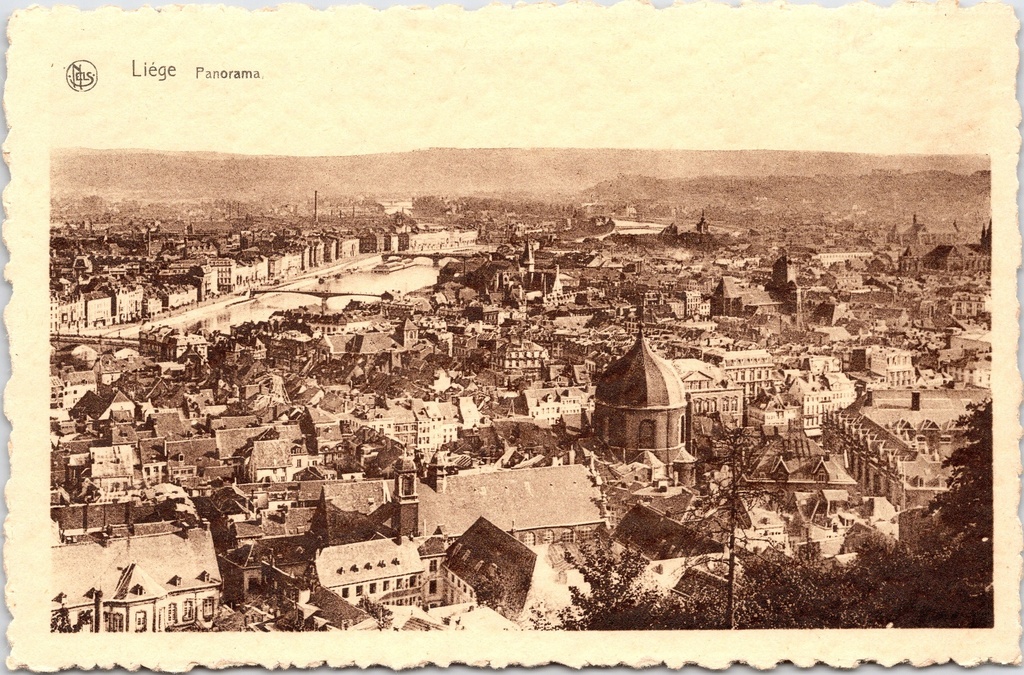 [H2005] Liège - "Panorama" - Panoramisch stadsgezicht met de Maas