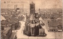 Gent - "Eglise Saint-Nicolas et Panorama" - Sint-Niklaaskerk met stadspanorama