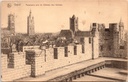 Gent - "Panorama pris du Château des Comtes" - Stadspanorama gezien vanaf het Gravensteen