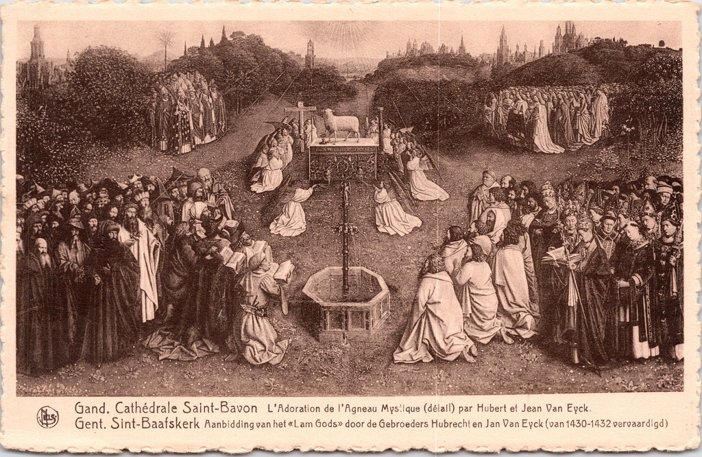[Gent22265] Gent - "L'Adoration de l'Agneau Mystique" - Aanbidding van het Lam Gods, Van Eyck
