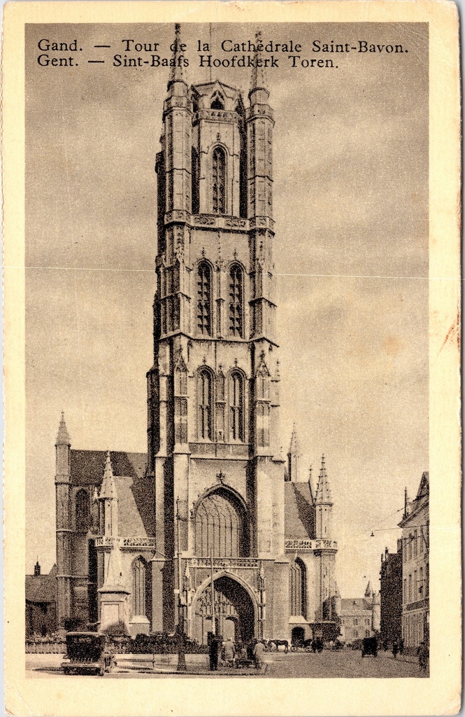 [Gent22275] Gent - "Tour de la Cathédrale Saint-Bavon" - Toren van de Sint-Baafskathedraal