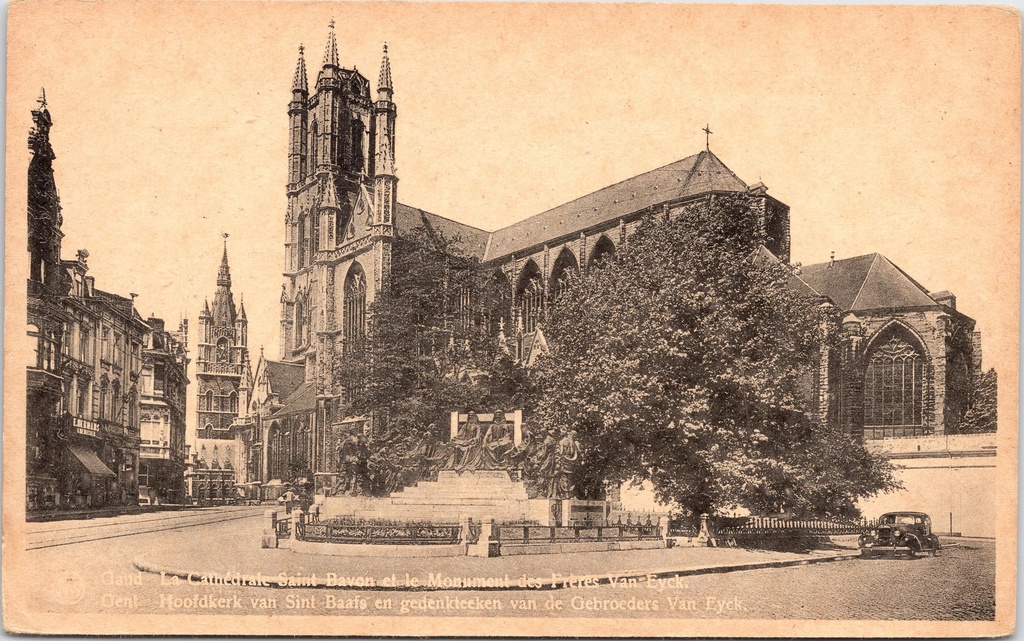 [Gent22323] Gent - "La Cathédrale Saint Bavon et le Monument des Frères Van Eyck" - Sint-Baafskathedraal en Van Eyckmonument
