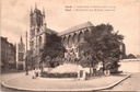 Gent - "Cathédrale St-Bavon (côté latéral)" - Sint-Baafskathedraal zijgevel met monument