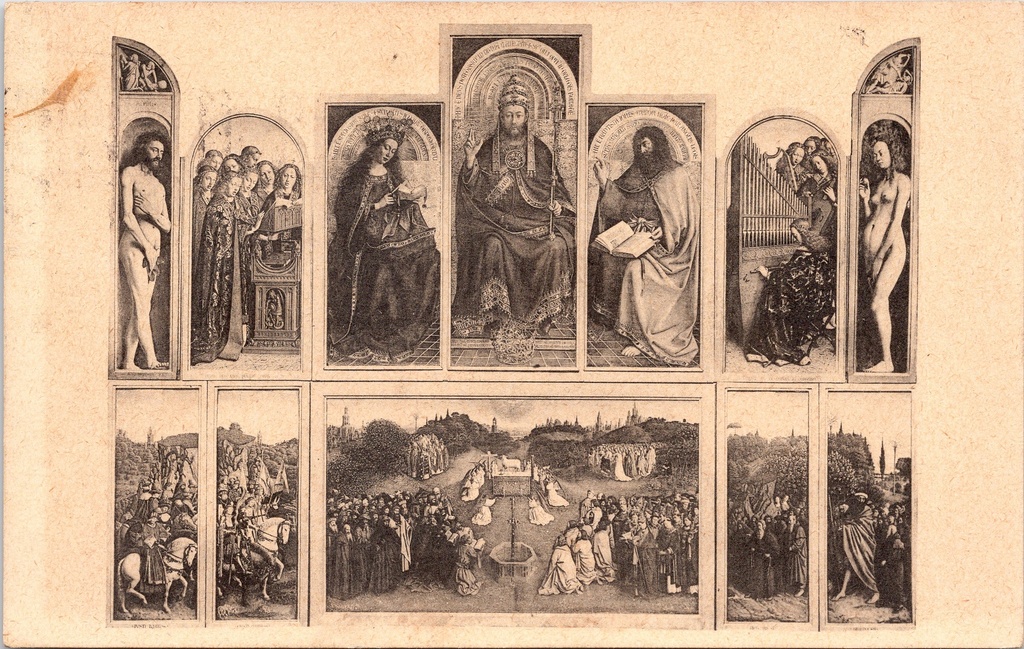 [Gent22347] Gent - "Le Triomphe de l'Agneau" - Het Lam Gods polyptiek van Hubert en Jan van Eyck