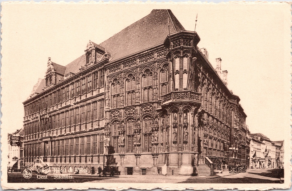 Gent - "Hôtel de Ville" - Stadhuis van Gent in gotische en renaissancestijl