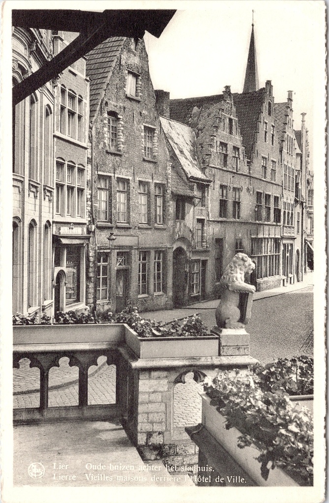 Lier - "Oude huizen achter het stadhuis" - Historische gevels achter het stadhuis