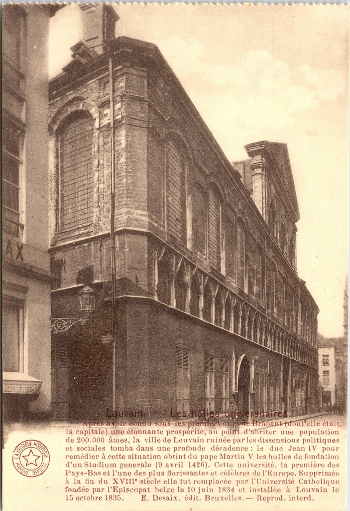Leuven - "les halles des drapiers" - De Lakenhallen van Leuven