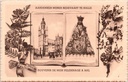 Halle - "Aandenken mijner bedevaart te Halle" - Bedevaartsouvenir met basiliek en Mariabeeld