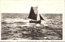 Middelkerke - "Départ vers l'infini. Varen, schippertje, varen!" - Zeilboot op zee bij Westende
