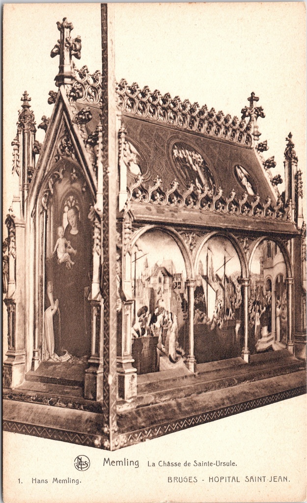 Brugge - "La Chasse de Sainte-Ursule" - Schrijn van de Heilige Ursula door Hans Memling