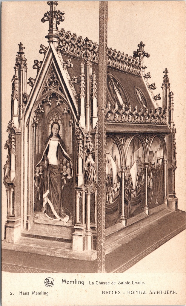 Brugge - "La Chàsse de Sainte-Ursule" - Ursulaschrijn van Hans Memling in het Sint-Janshospitaal