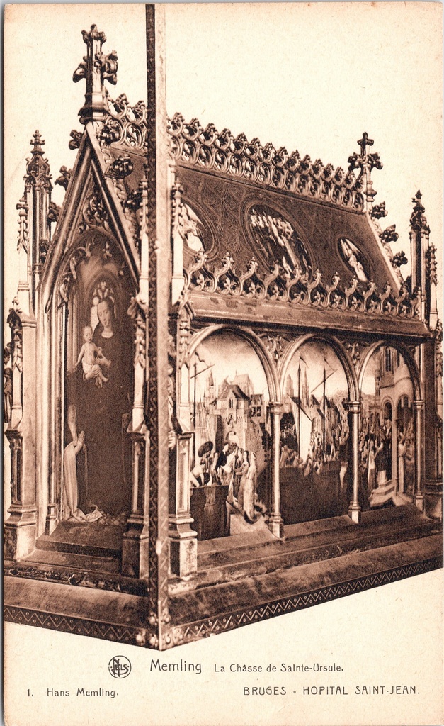 Brugge - "La Chasse de Sainte-Ursule" - Schrijn van de Heilige Ursula door Hans Memling