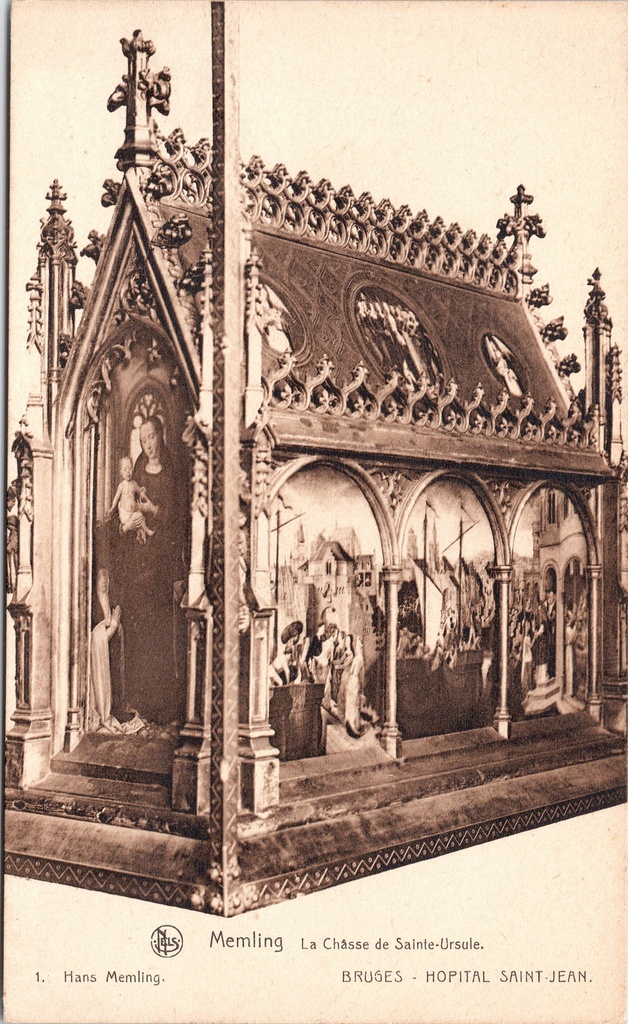 Brugge - "La Chasse de Sainte-Ursule" - Schrijn van de Heilige Ursula door Hans Memling