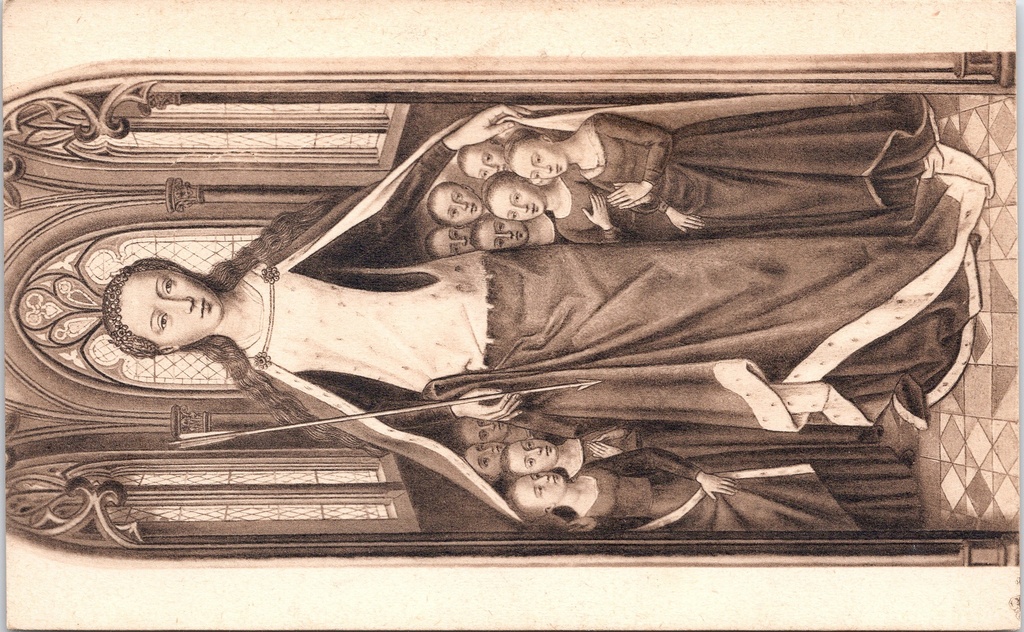 Brugge - "La Châsse de Ste Ursule - Ste Ursule protégeant les vierges" - Hans Memling, Schrijn van de Heilige Ursula