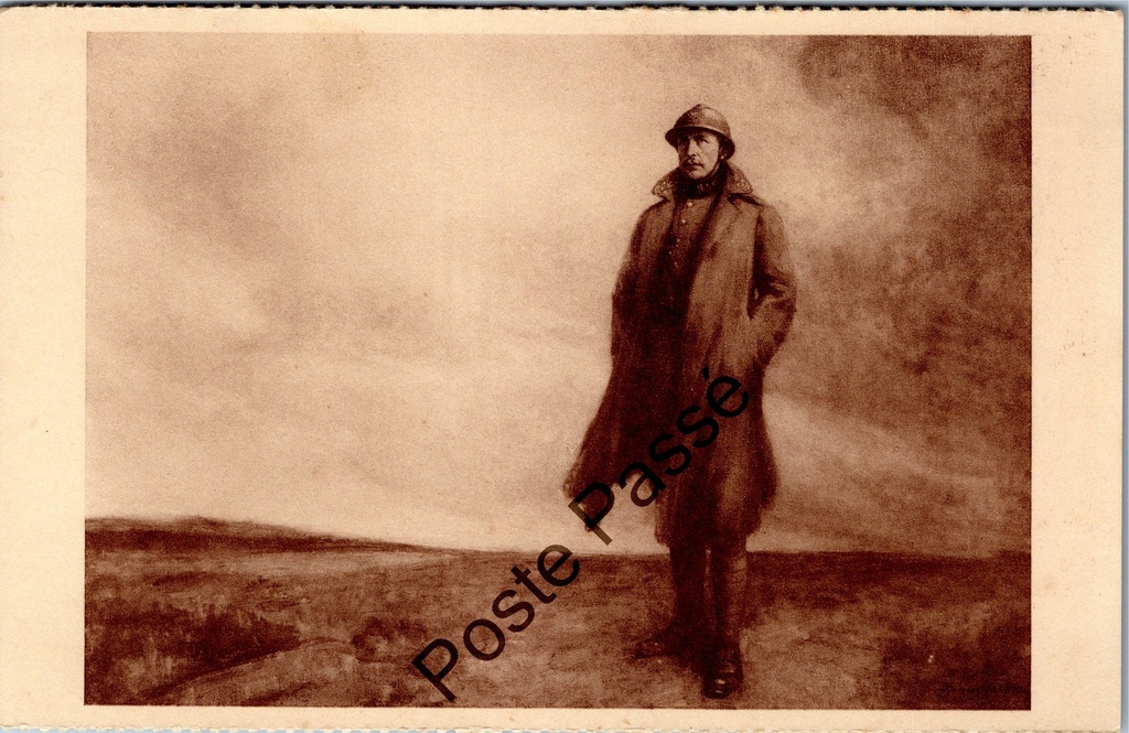 [Brussel0470] Brussel - "S. M. le Roi Albert - Z. M. Koning Albert" - Portret Koning Albert I door Jacques Madyol