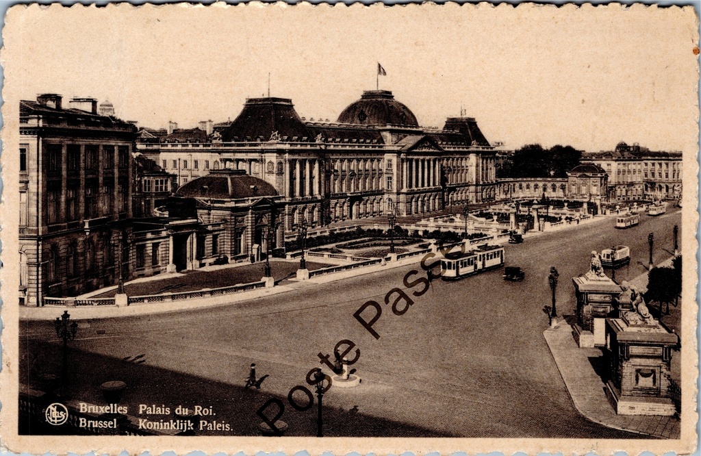 [Brussel0432] Brussel - "Palais du Roi" - Koninklijk Paleis met tramverkeer
