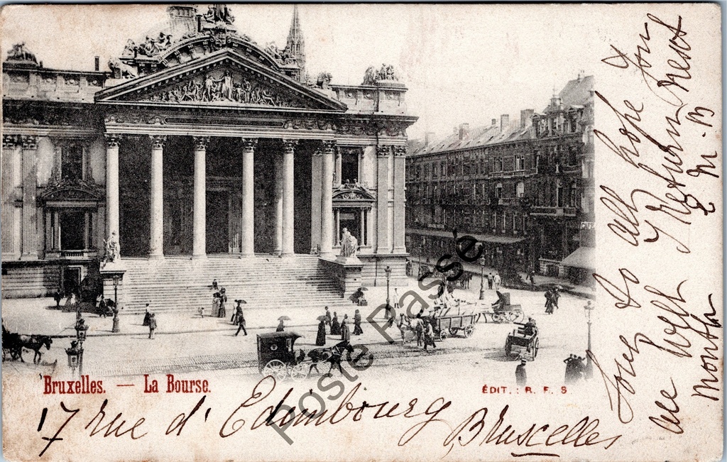 Brussel - "La Bourse" - De Beurs van Brussel
