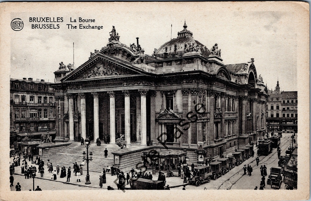 [Brussel0664] Brussel - "La Bourse" - Beursgebouw met neorenaissance architectuur