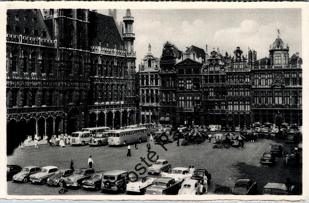 [Brussel0462] Brussel - "La Bourse" - Het Beursgebouw met Grote Markt