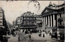 Brussel - "La Bourse et le Boulevard Anspach" - De Beurs en Anspachlaan