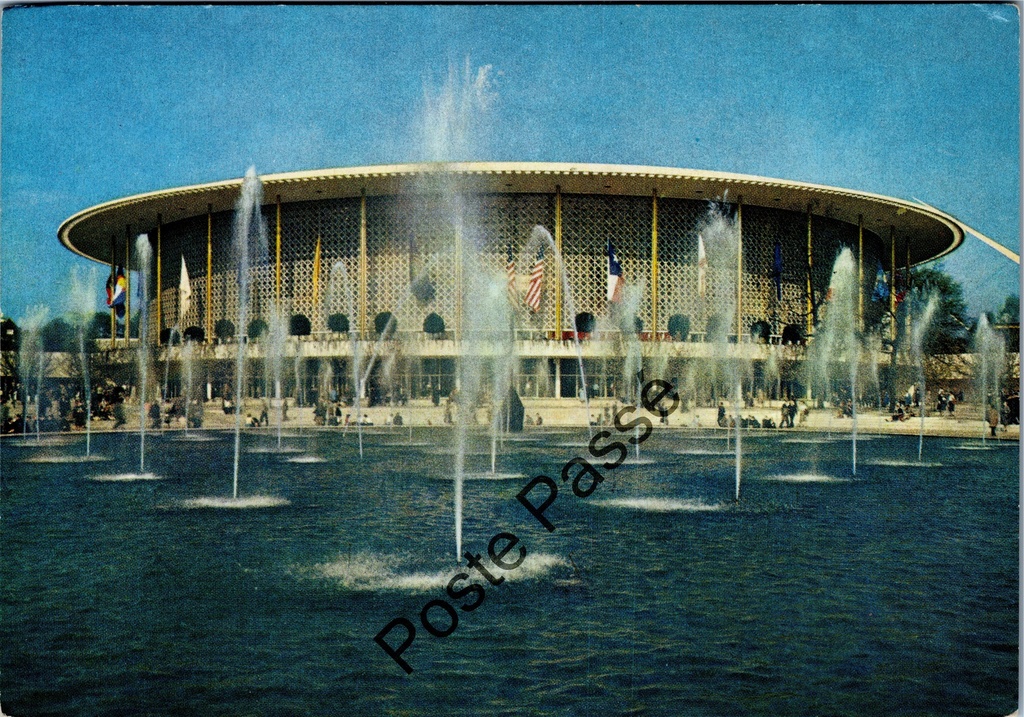 [Brussel0678] Brussel - "Le Pavillon des Etats-Unis" - Amerikaans paviljoen Wereldtentoonstelling 1958