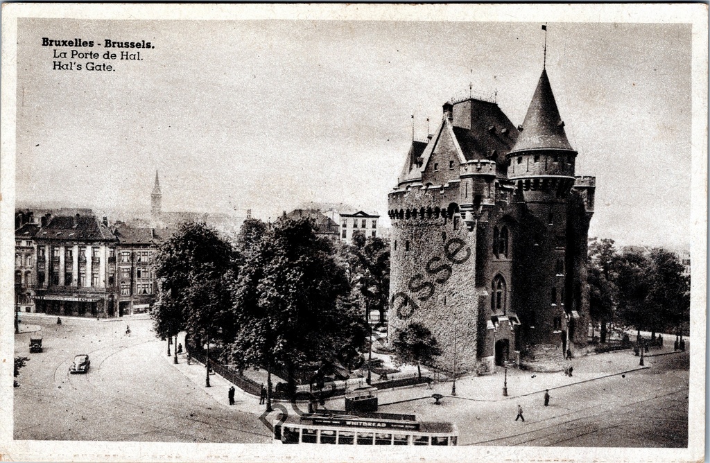 [Brussel0644] Brussel - "La Porte de Hal" - Hallepoort met tram