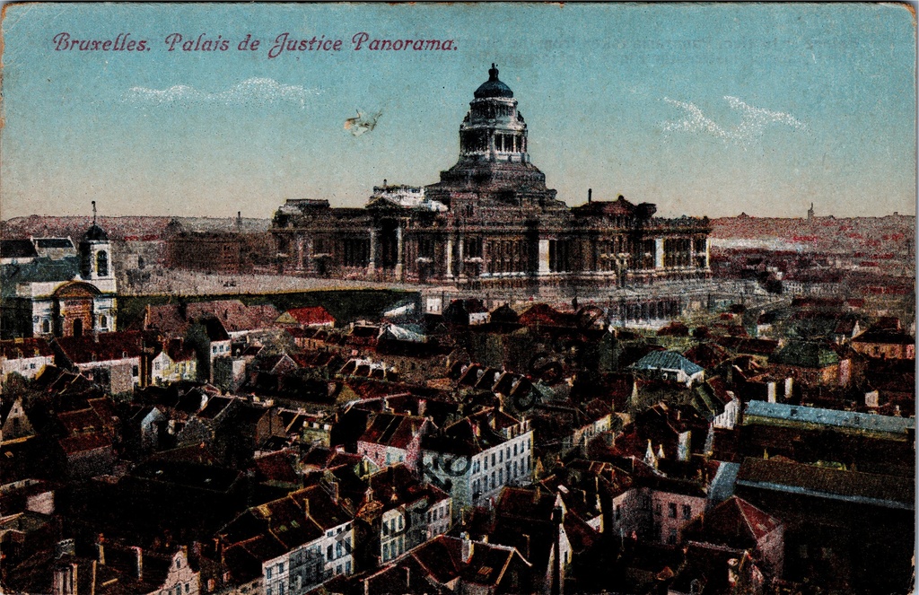 [Brussel0566] Brussel - "Palais de Justice Panorama" - Panoramisch zicht op het Justitiepaleis
