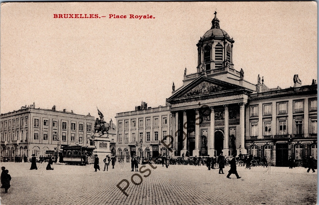 [Brussel0630] Brussel - "Place Royale" - Koningsplein met Sint-Jacobs-op-Koudenbergkerk