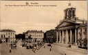 Brussel - "Place Royale (Monument Godefroid de Bouillon et Eglise St. Jacques-sur-Coudenberg)" - Koningsplein met standbeeld Godfried van Bouillon en Sint-Jacobskerk op de Coudenberg