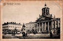 Brussel - "Place Royale" - Koningsplein met Sint-Jacobs-op-Coudenbergkerk en standbeeld Godfried van Bouillon