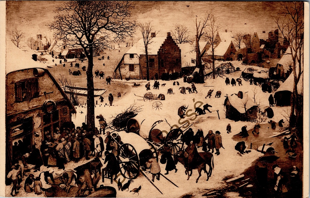 Brussel - "Le Dénombrement de Bethléem" - Schilderij van Pieter Bruegel de Oude in Koninklijke Musea