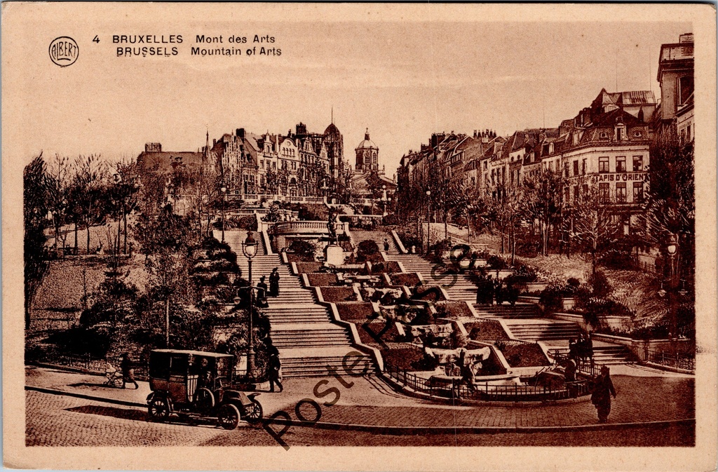 [Brussel0514] Brussel - "Mont des Arts" - Kunstberg met tuinen en trappen