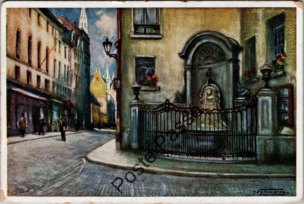 [Brussel0672] Brussel - "Manneken-Pis - Rue de l'Étuve" - Manneken Pis straatbeeld